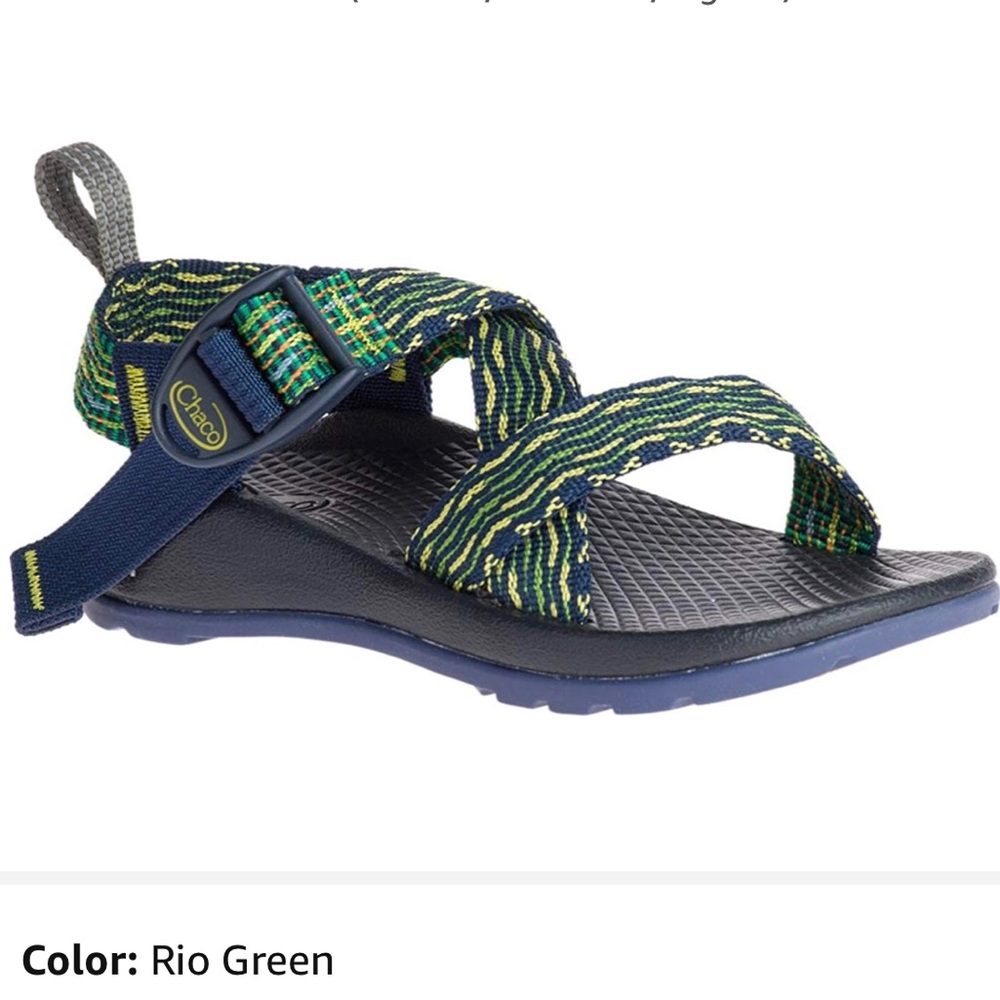 Chaco Boys Z1 Ecotread Sandal Rio Green, big kid 6